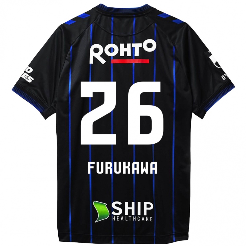 Women Football Kanta Furukawa #26 Black Blue Home Jersey 2024/25 T-Shirt Za