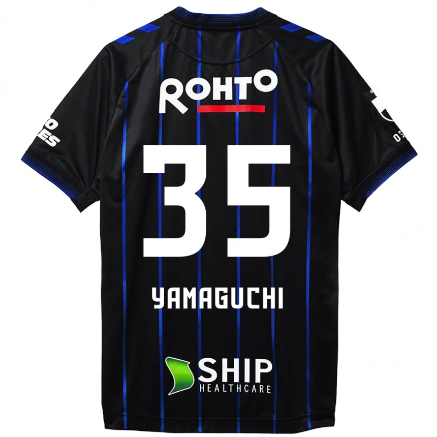 Women Football Haruta Yamaguchi #35 Black Blue Home Jersey 2024/25 T-Shirt Za