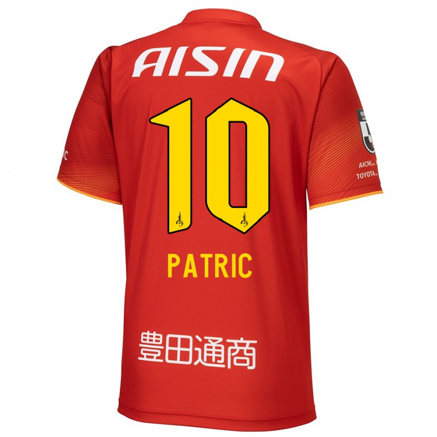 Women Football Patric #10 Red White Yellow Home Jersey 2024/25 T-Shirt Za