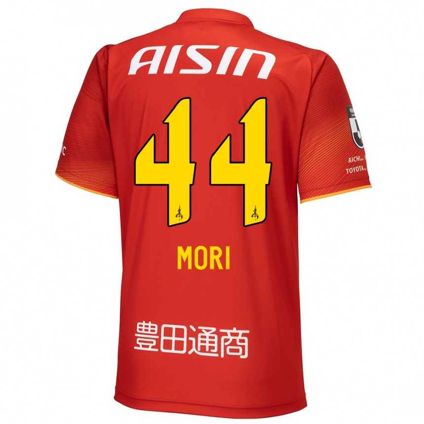 Women Football Soichiro Mori #44 Red White Yellow Home Jersey 2024/25 T-Shirt Za