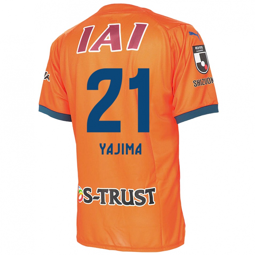 Women Football Shinya Yajima #21 Orange Blue Home Jersey 2024/25 T-Shirt Za