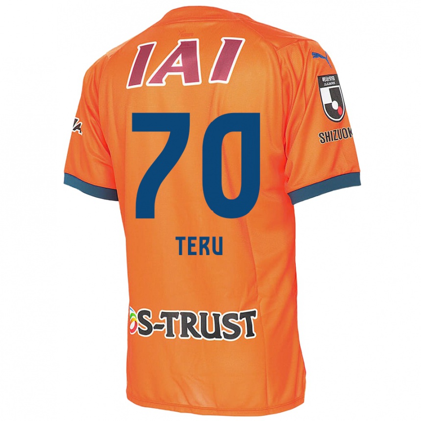 Women Football Teruki Hara #70 Orange Blue Home Jersey 2024/25 T-Shirt Za