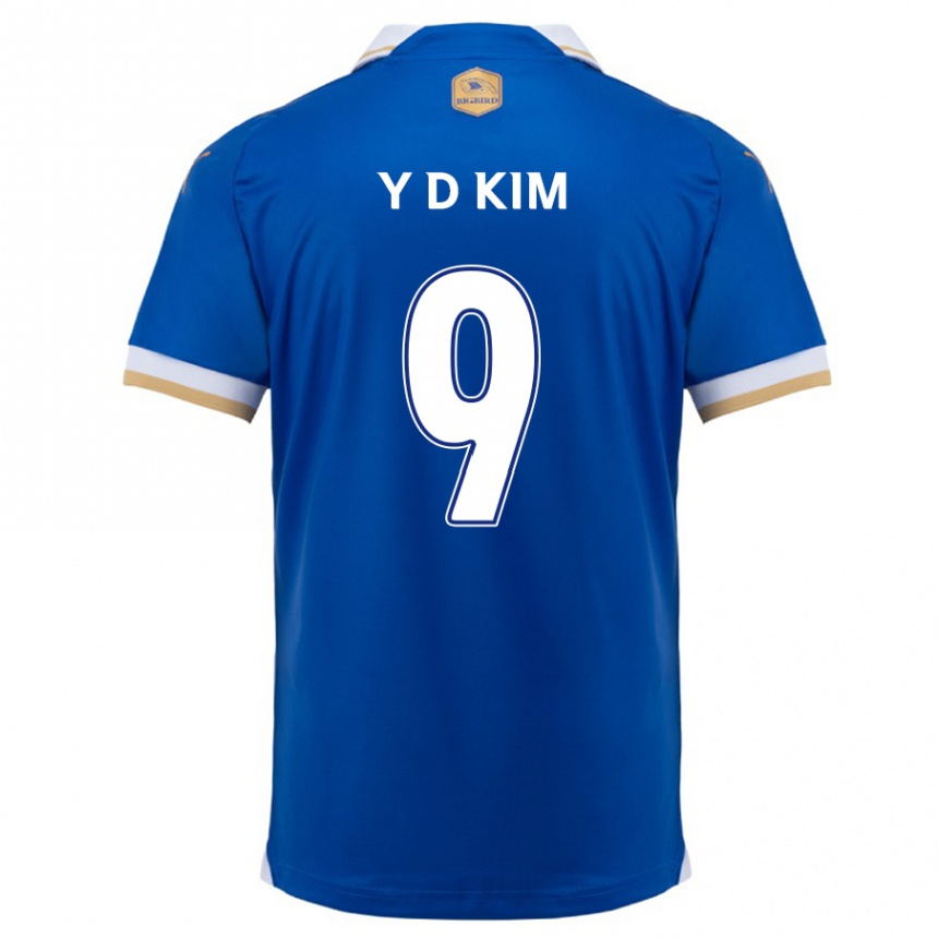 Women Football Dong-Yeon Kim #9 Blue White Home Jersey 2024/25 T-Shirt Za