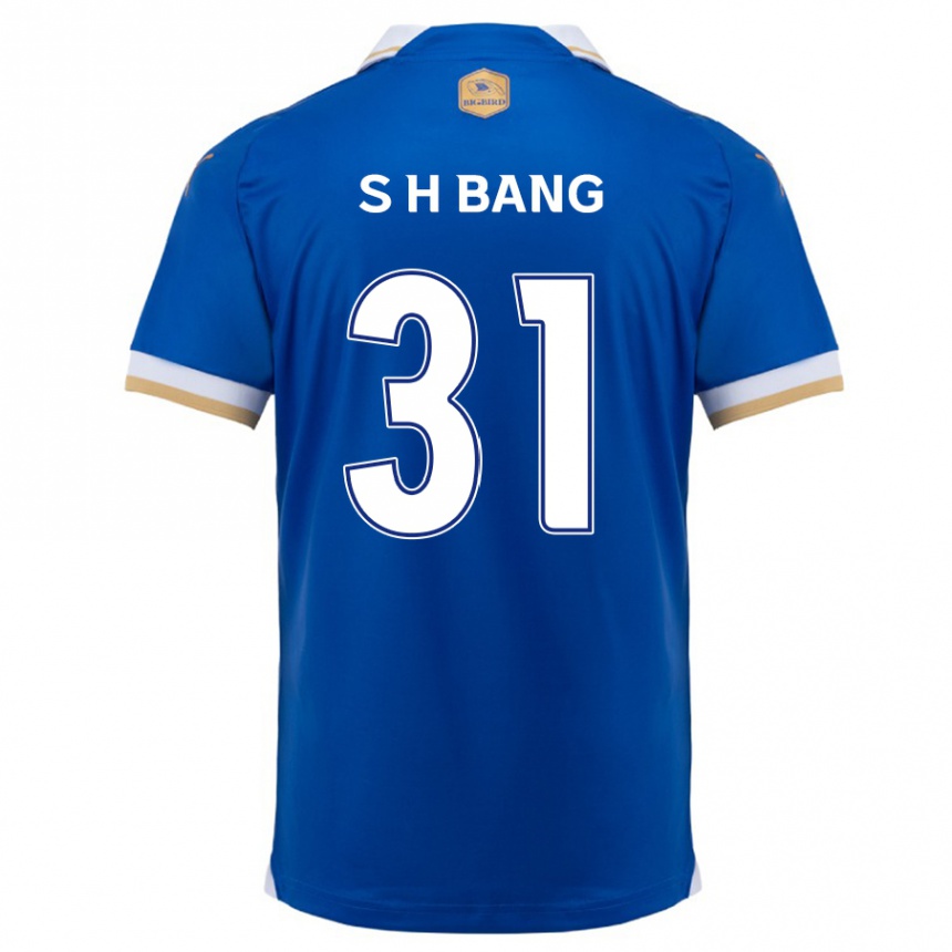 Women Football Hee-Sang Bang #31 Blue White Home Jersey 2024/25 T-Shirt Za