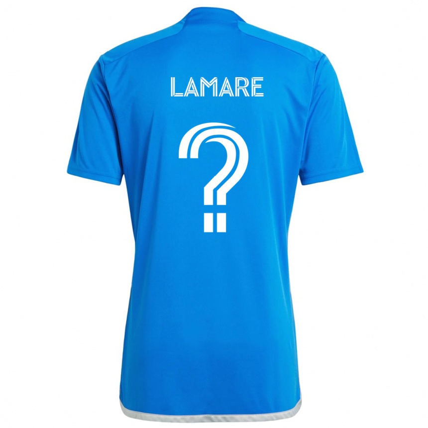 Women Football Samuel Lamare #0 Blue White Home Jersey 2024/25 T-Shirt Za