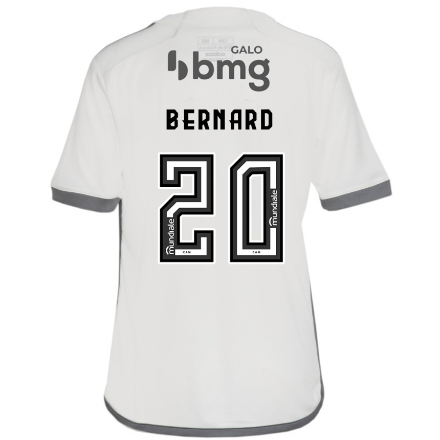 Women Football Bernard #20 Off White Away Jersey 2024/25 T-Shirt Za