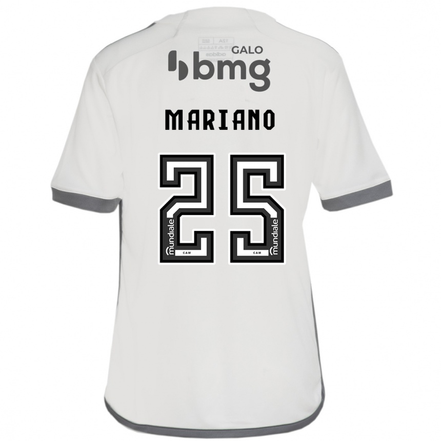 Women Football Mariano #25 Off White Away Jersey 2024/25 T-Shirt Za