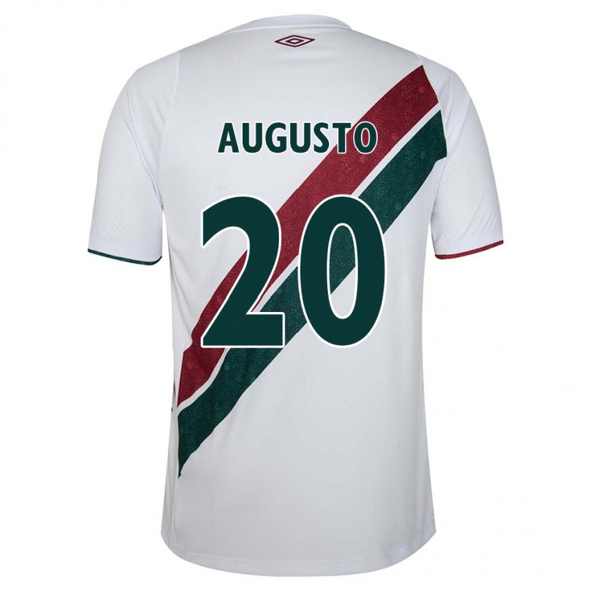 Women Football Renato Augusto #20 White Green Maroon Away Jersey 2024/25 T-Shirt Za