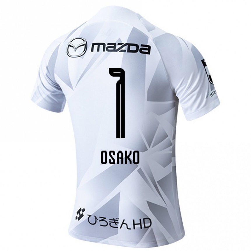 Women Football Keisuke Osako #1 White Grey Black Away Jersey 2024/25 T-Shirt Za