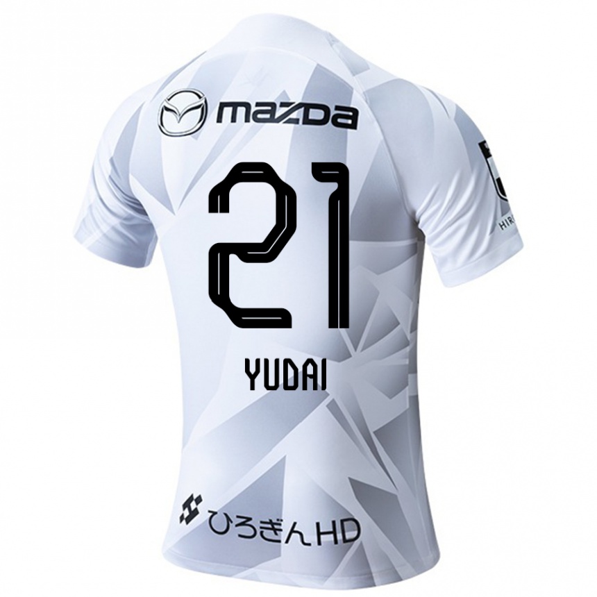 Women Football Yudai Tanaka #21 White Grey Black Away Jersey 2024/25 T-Shirt Za