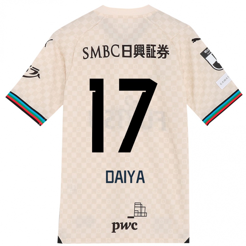 Women Football Daiya Tono #17 White Gray Away Jersey 2024/25 T-Shirt Za