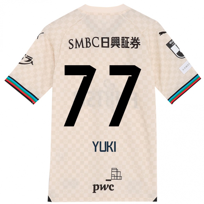 Women Football Yuki Yamamoto #77 White Gray Away Jersey 2024/25 T-Shirt Za