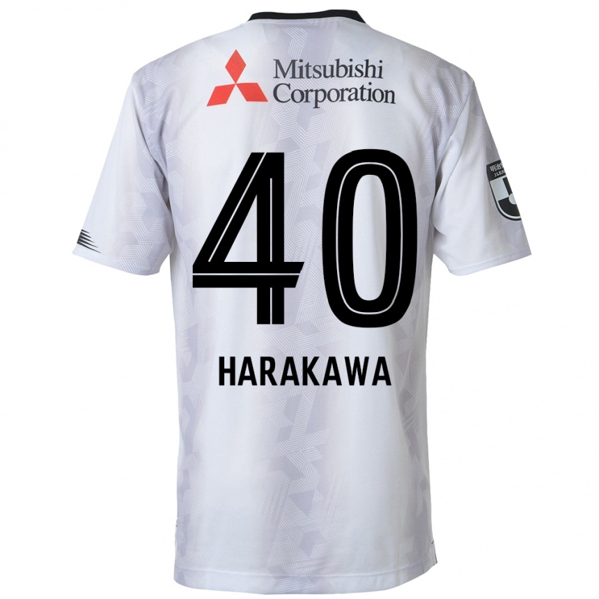 Women Football Riki Harakawa #40 White Black Away Jersey 2024/25 T-Shirt Za