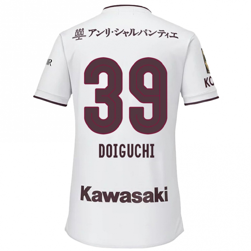 Women Football Ritsu Doiguchi #39 White Red Away Jersey 2024/25 T-Shirt Za