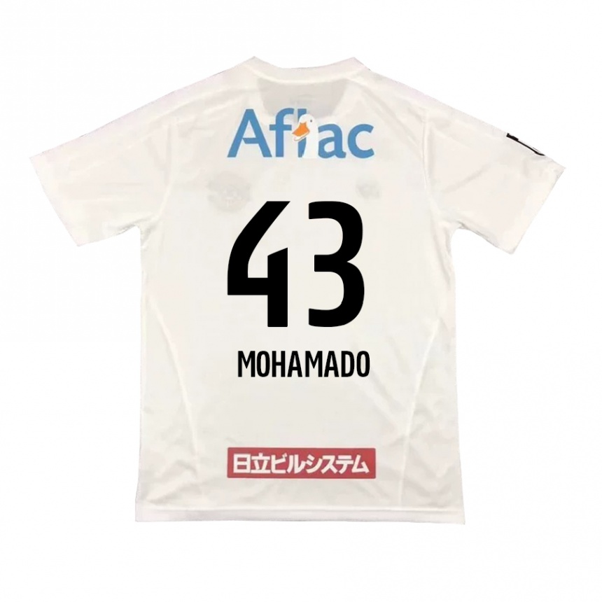 Women Football Faruzansana Mohamado #43 White Black Away Jersey 2024/25 T-Shirt Za