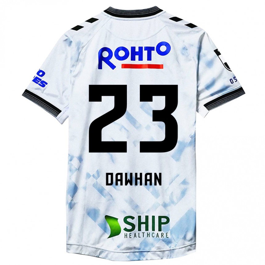 Women Football Dawhan #23 White Black Away Jersey 2024/25 T-Shirt Za