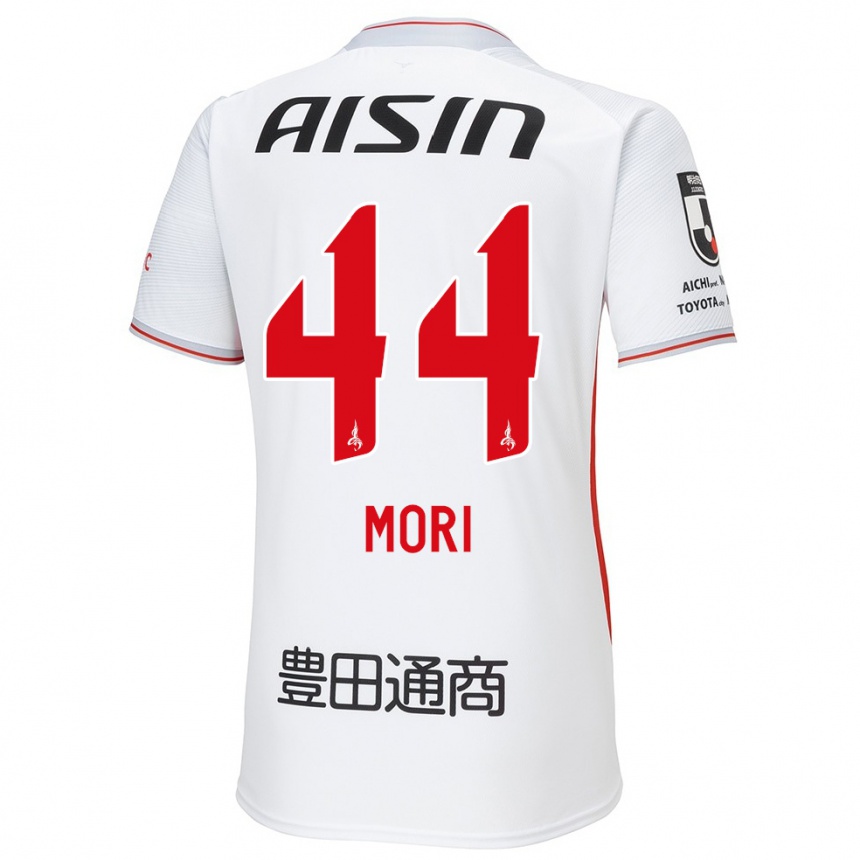 Women Football Soichiro Mori #44 White Yellow Red Away Jersey 2024/25 T-Shirt Za