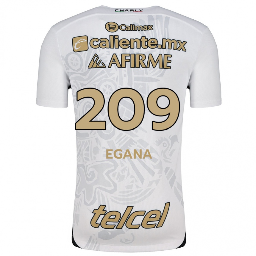 Women Football Arath Egaña #209 White Black Away Jersey 2024/25 T-Shirt Za