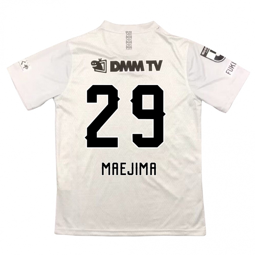 Women Football Yota Maejima #29 Gray Black Away Jersey 2024/25 T-Shirt Za