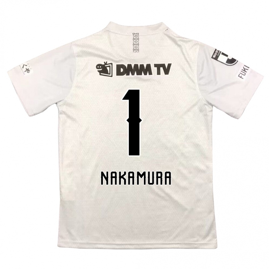 Women Football Seigo Nakamura #1 Gray Black Away Jersey 2024/25 T-Shirt Za