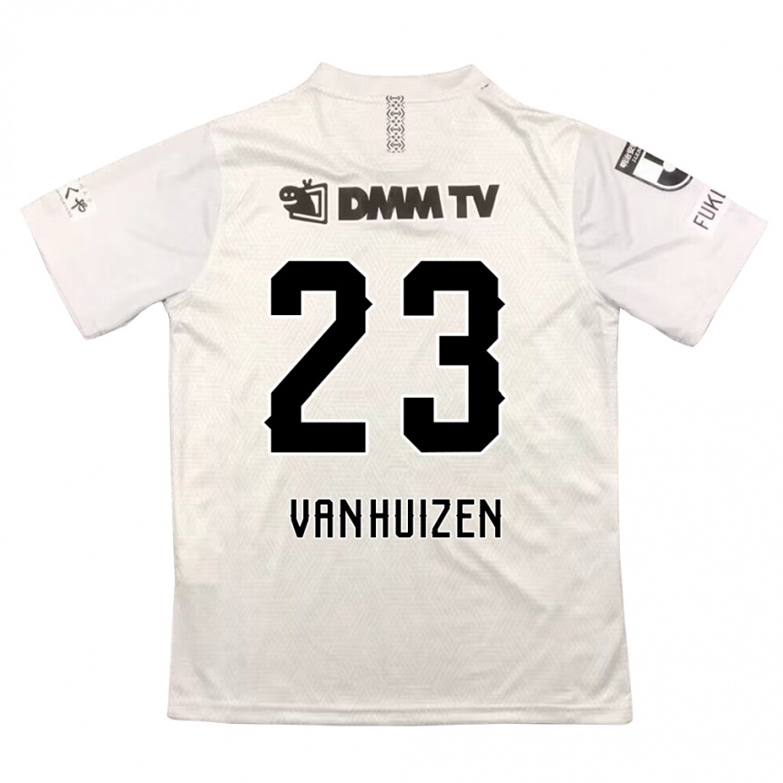 Women Football Haruki Christopher Van Huizen #23 Gray Black Away Jersey 2024/25 T-Shirt Za