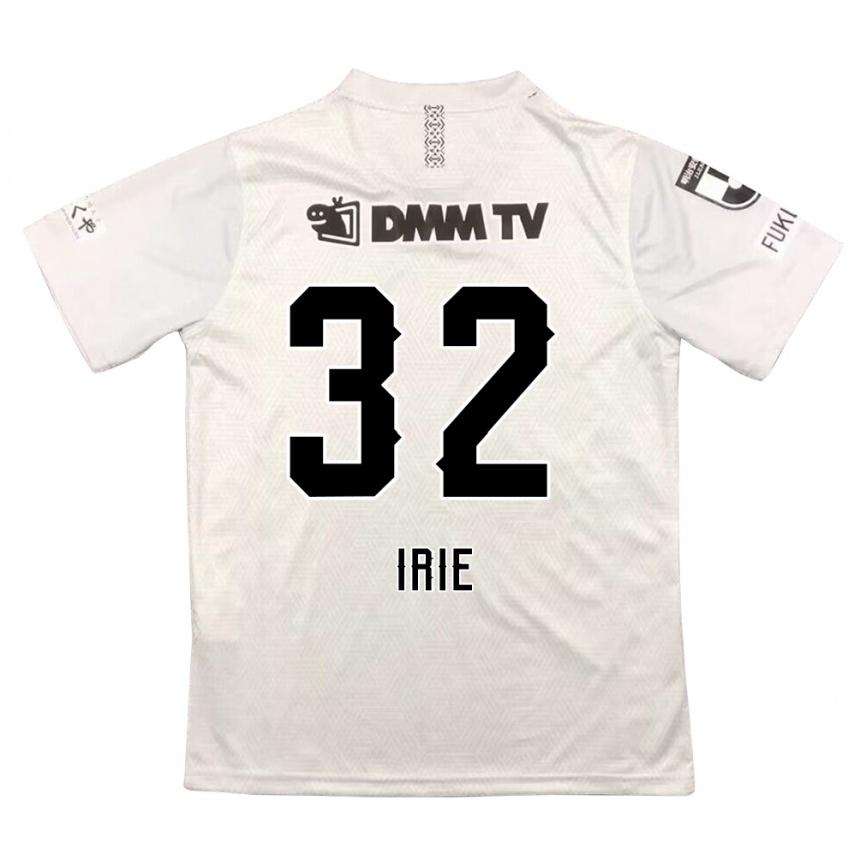 Women Football Yujin Irie #32 Gray Black Away Jersey 2024/25 T-Shirt Za