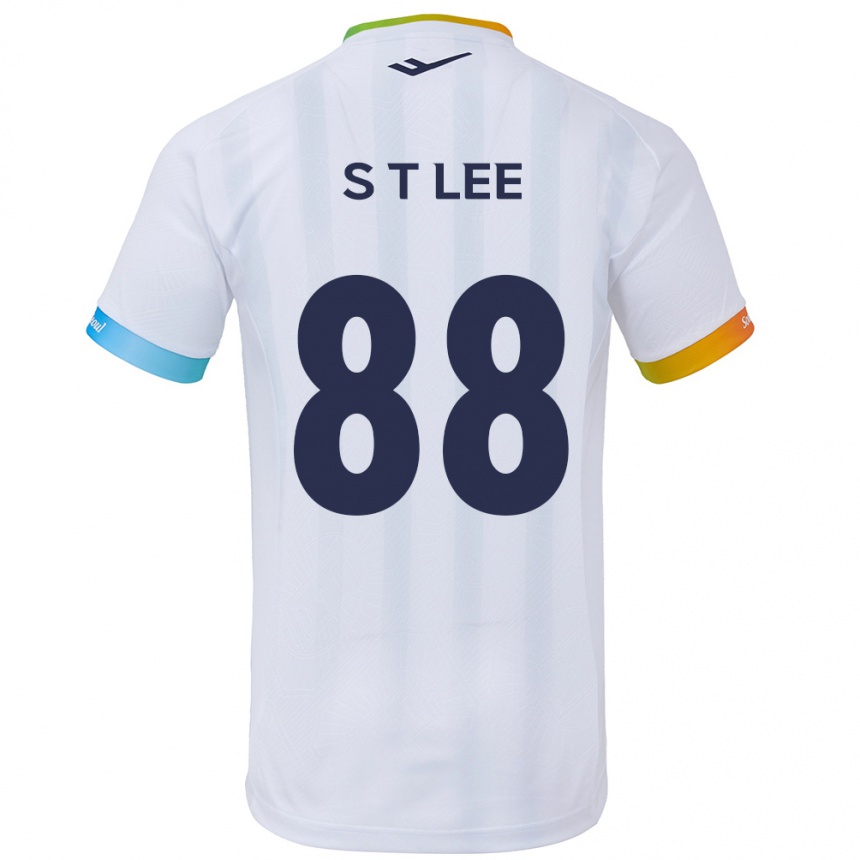 Women Football Tae-Seok Lee #88 White Blue Away Jersey 2024/25 T-Shirt Za