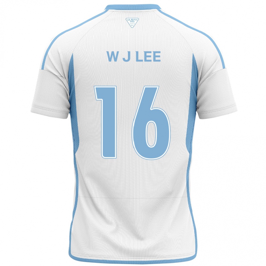 Women Football Jae-Wook Lee #16 White Blue Away Jersey 2024/25 T-Shirt Za