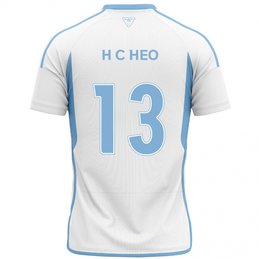 Women Football Chan-Hoe Heo #13 White Blue Away Jersey 2024/25 T-Shirt Za