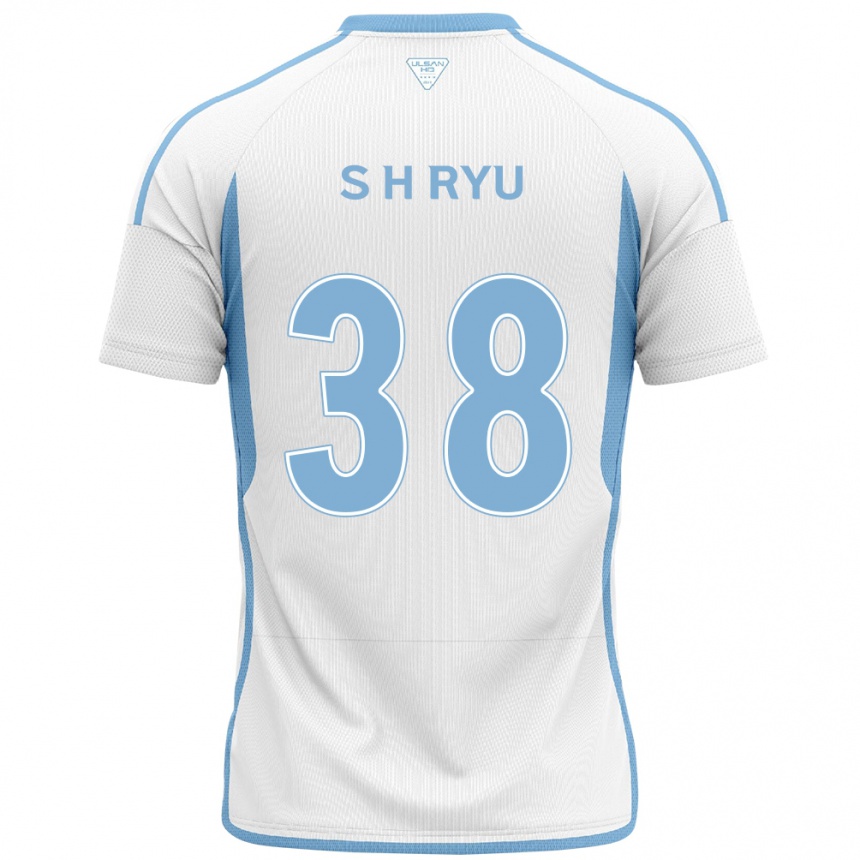 Women Football Hye-Sung Ryu #38 White Blue Away Jersey 2024/25 T-Shirt Za