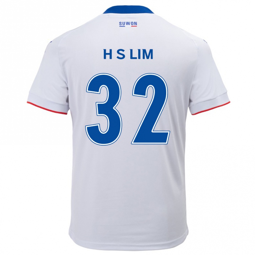 Women Football Seong-Hyeon Lim #32 White Blue Away Jersey 2024/25 T-Shirt Za