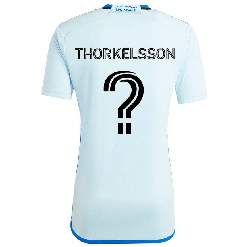 Women Football Róbert Orri Thorkelsson #0 Ice Blue Away Jersey 2024/25 T-Shirt Za