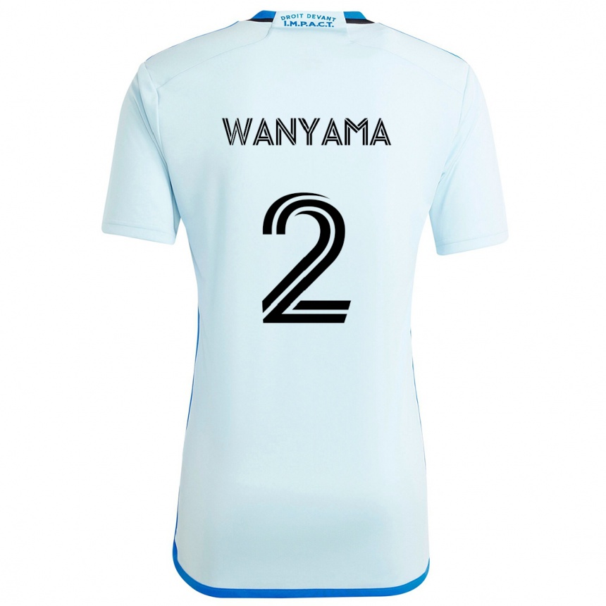 Women Football Victor Wanyama #2 Ice Blue Away Jersey 2024/25 T-Shirt Za