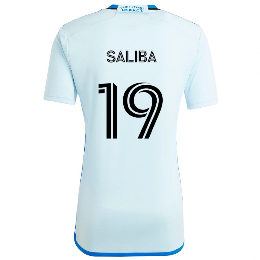 Women Football Nathan-Dylan Saliba #19 Ice Blue Away Jersey 2024/25 T-Shirt Za