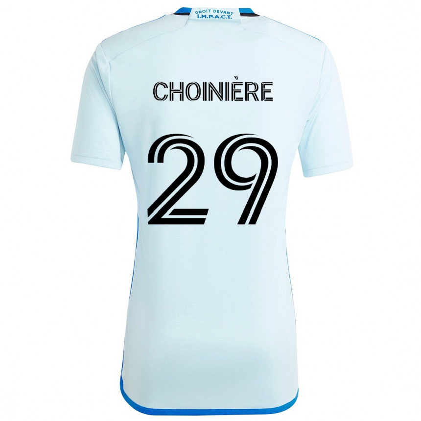 Women Football Mathieu Choinière #29 Ice Blue Away Jersey 2024/25 T-Shirt Za