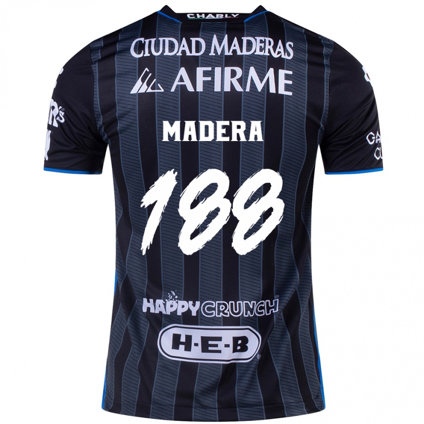 Women Football Héctor Madera #188 White Black Away Jersey 2024/25 T-Shirt Za