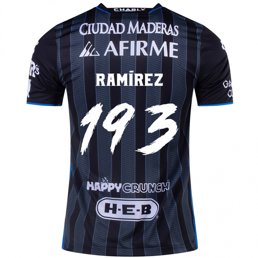 Women Football Ángel Ramírez #193 White Black Away Jersey 2024/25 T-Shirt Za