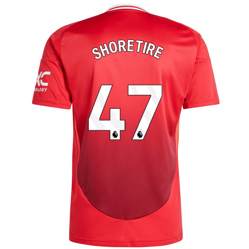 Kids Football Shola Shoretire #47 Bright Red Home Jersey 2024/25 T-Shirt Za