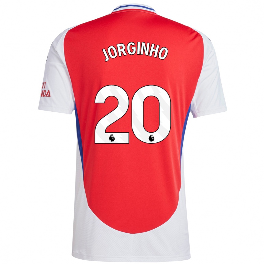 Kids Football Jorginho #20 Red White Home Jersey 2024/25 T-Shirt Za