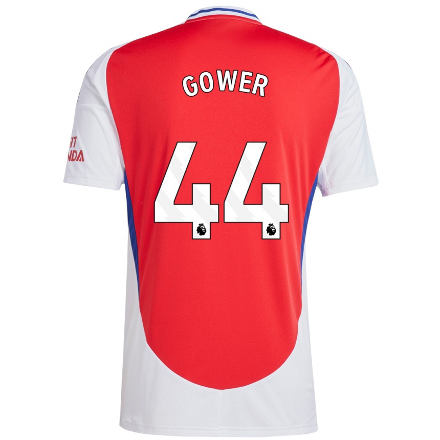 Kids Football Jimi Gower #44 Red White Home Jersey 2024/25 T-Shirt Za