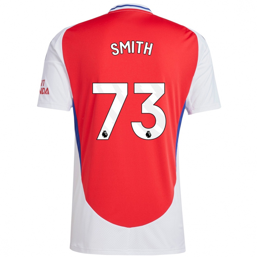 Kids Football Tom Smith #73 Red White Home Jersey 2024/25 T-Shirt Za