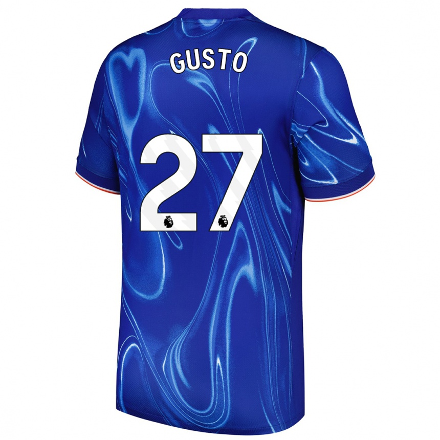 Kids Football Malo Gusto #27 Blue White Home Jersey 2024/25 T-Shirt Za