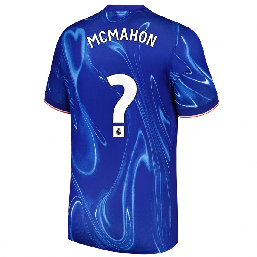 Kids Football Harrison Mcmahon #0 Blue White Home Jersey 2024/25 T-Shirt Za