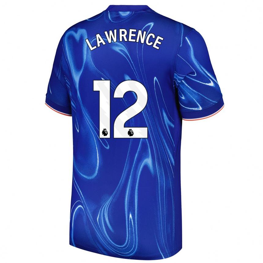 Kids Football Ashley Lawrence #12 Blue White Home Jersey 2024/25 T-Shirt Za