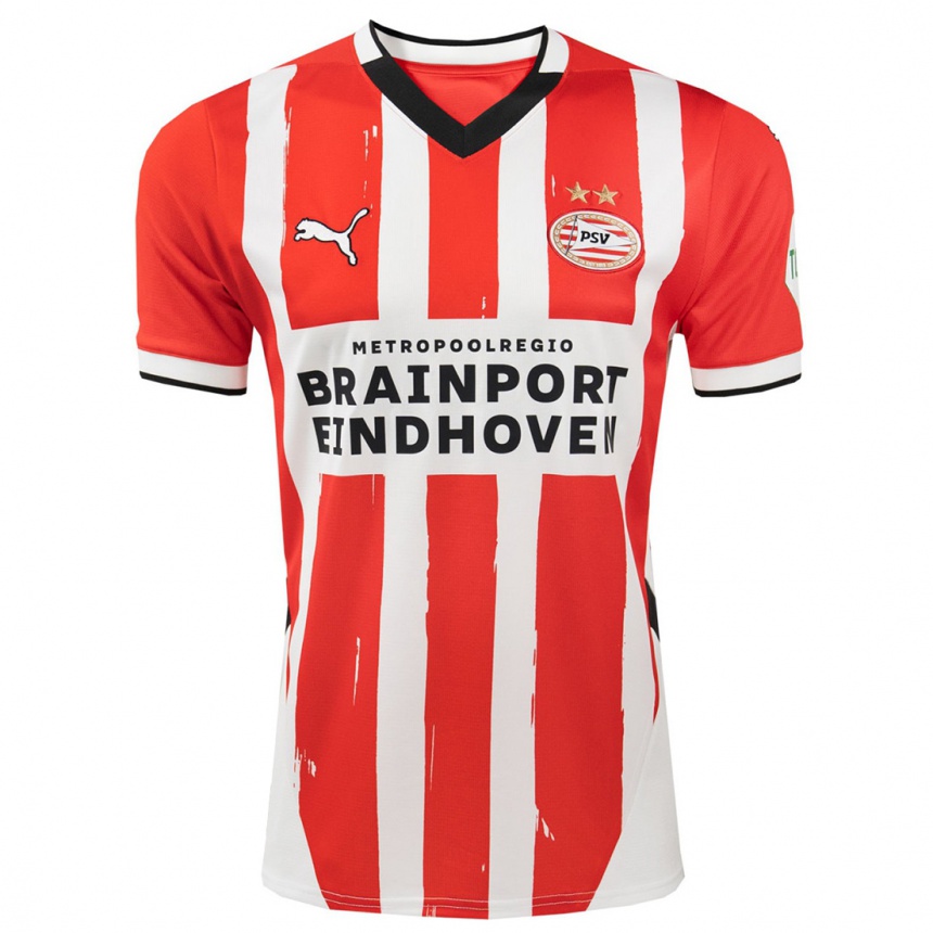 Kids Football Konstantinos Evripidou #0 Red White Home Jersey 2024/25 T-Shirt Za