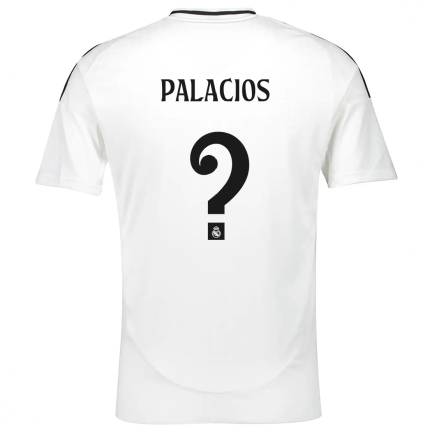 Kids Football Cesar Palacios #0 White Home Jersey 2024/25 T-Shirt Za