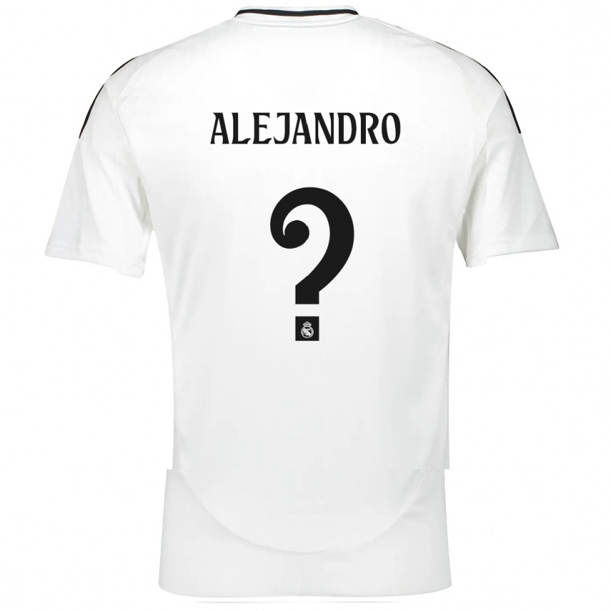 Kids Football Alejandro Hernández #0 White Home Jersey 2024/25 T-Shirt Za