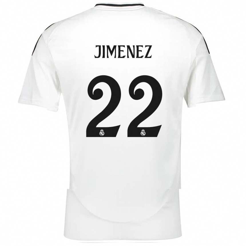 Kids Football David Jimenez #22 White Home Jersey 2024/25 T-Shirt Za