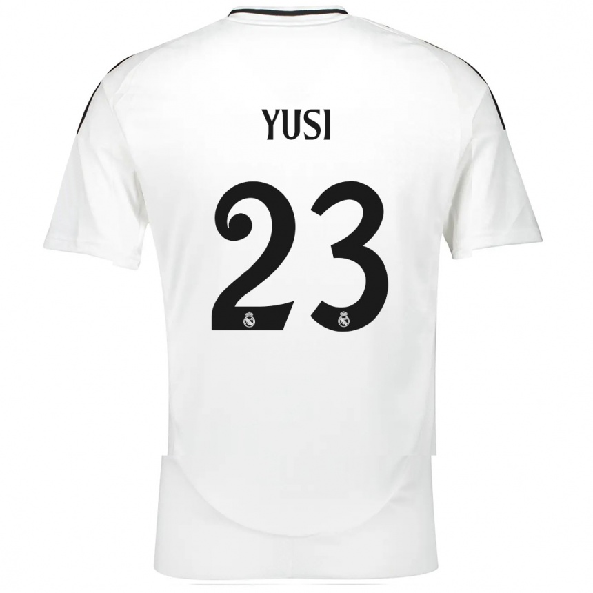 Kids Football Yusi #23 White Home Jersey 2024/25 T-Shirt Za