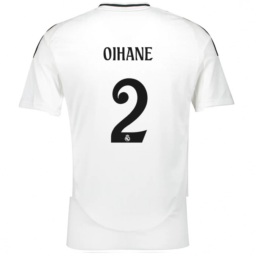 Kids Football Oihane Hernández #2 White Home Jersey 2024/25 T-Shirt Za